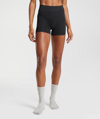 Dámské Boxer Gymshark Seamless Jacquard Černé | CZ 3175CTV